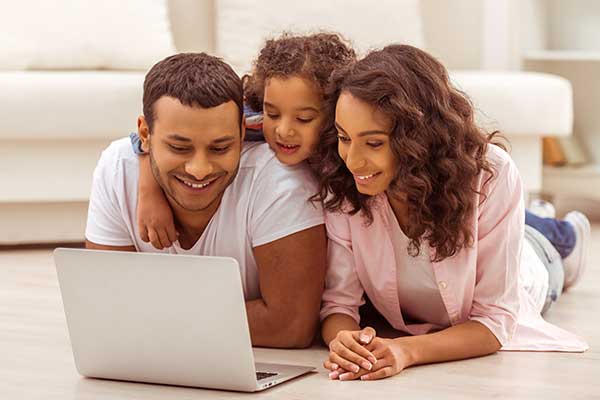 Family Reviewing Mortgage Options